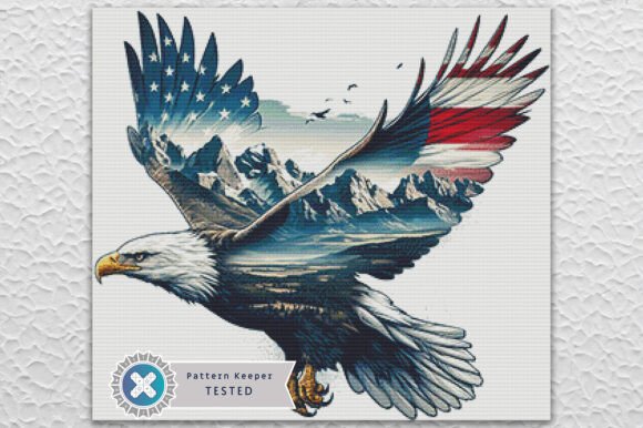 American Eagle Cross Stitch Pattern PDF