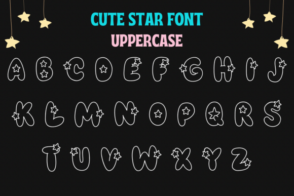 Cute Star Font - Preview 1
