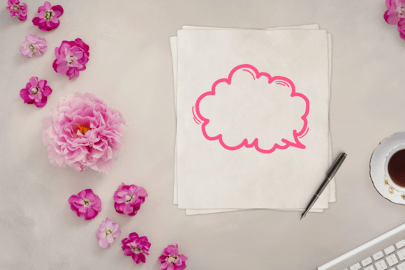 Doodle Frame Font PNG with transparent background - Preview 5
