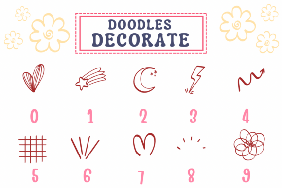 Doodles Decorate Font - Preview 3