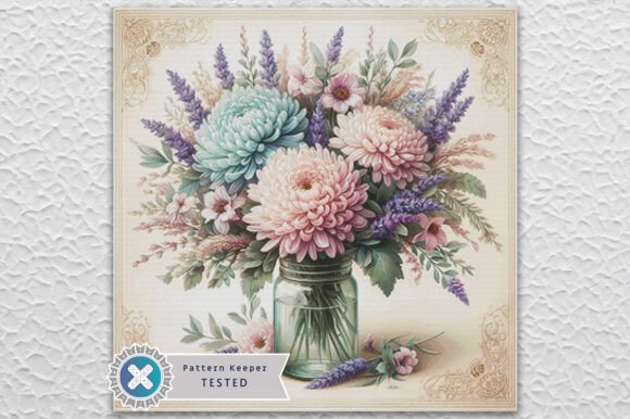 Summer Flowers Cross Stitch Pattern PDF