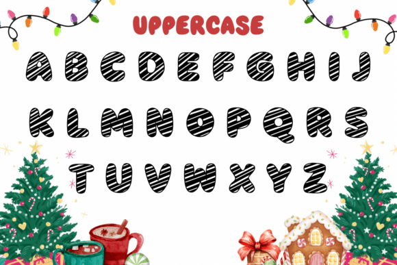 Christmas Candy Font - Preview 1