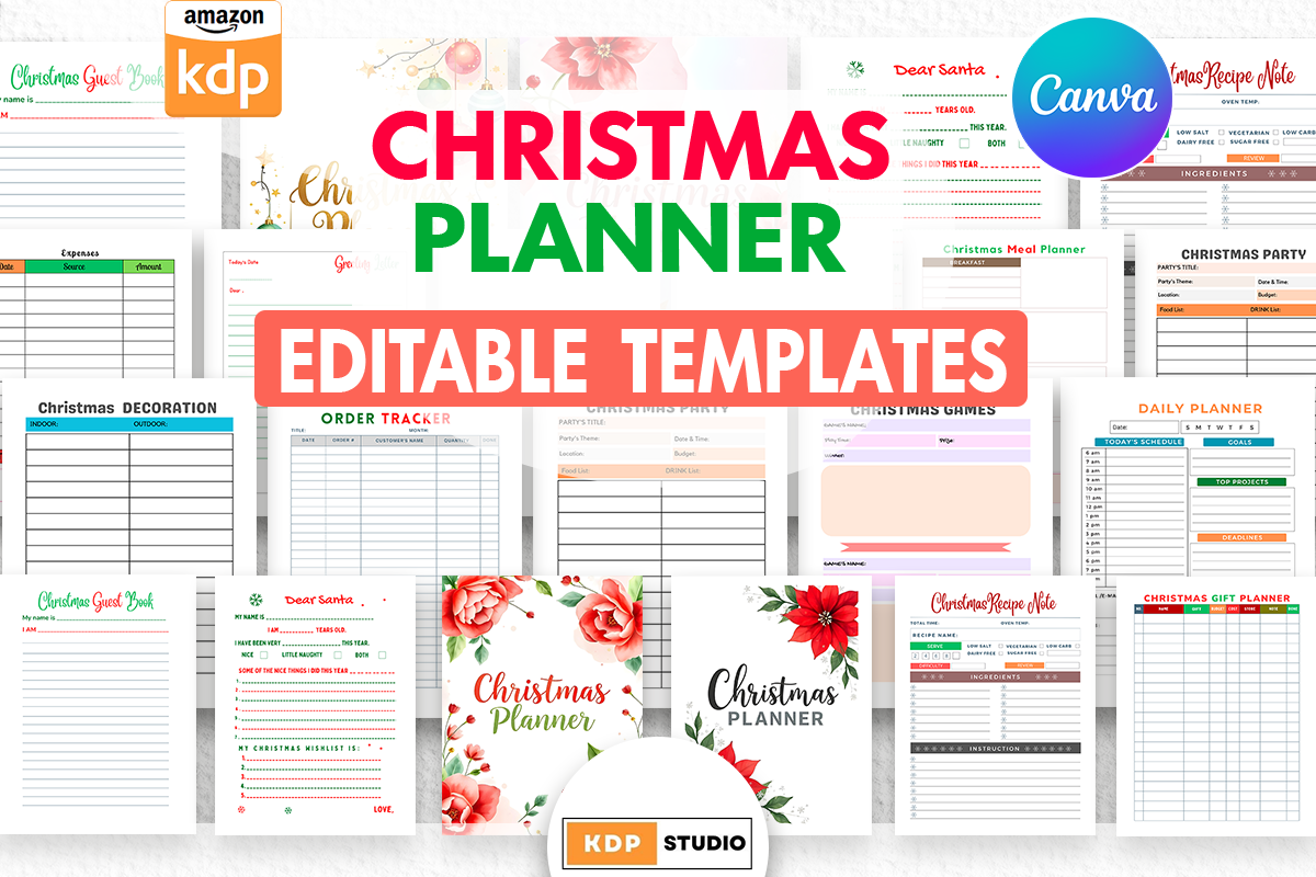 Christmas Planner KDP Interiors Graphic by KDP Studio · Creative Fabrica