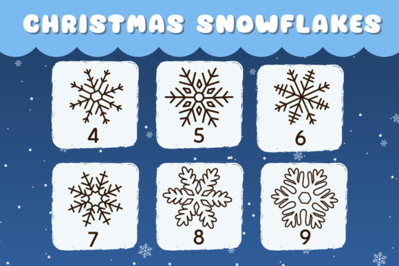 Christmas Snowflakes Font - Preview 3