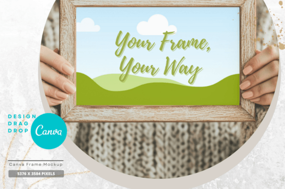 EasyEdit Canva Christmas Frame Mockup 14