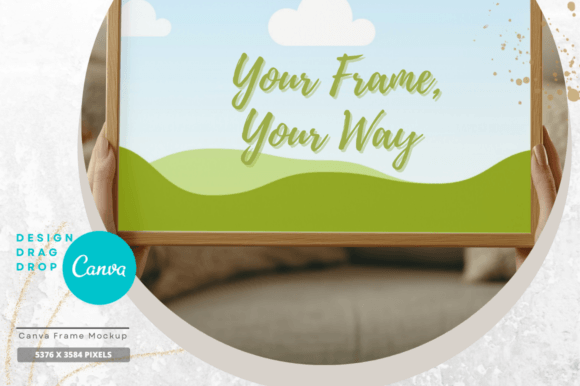 EasyEdit Canva Christmas Frame Mockup 15