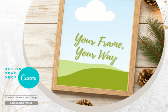 EasyEdit Canva Christmas Frame Mockup 20