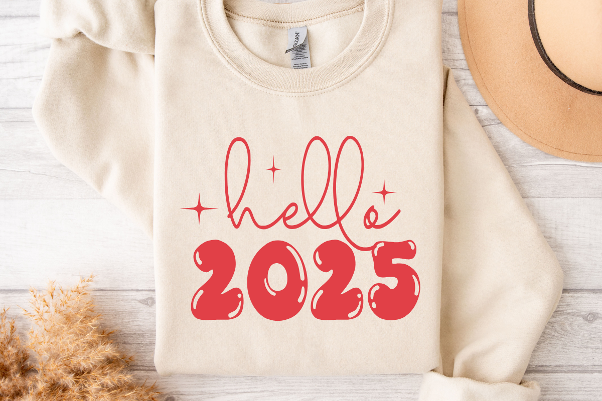 Hello 2025 SVG, Happy New Year SVG Graphic by imtheone.429 · Creative ...