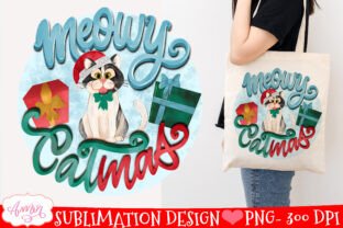 Meowy Catmas PNG for Sublimation Graphic by Amorclipart · Creative Fabrica