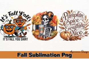 Autumn Vibes Fall Sublimation PNG Bundle Graphic by Arinnnnn Design ...