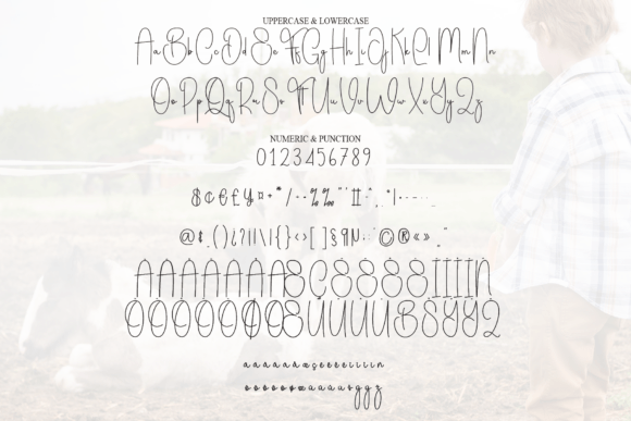 Baby Farmhouse Font PNG with transparent background - Preview 6