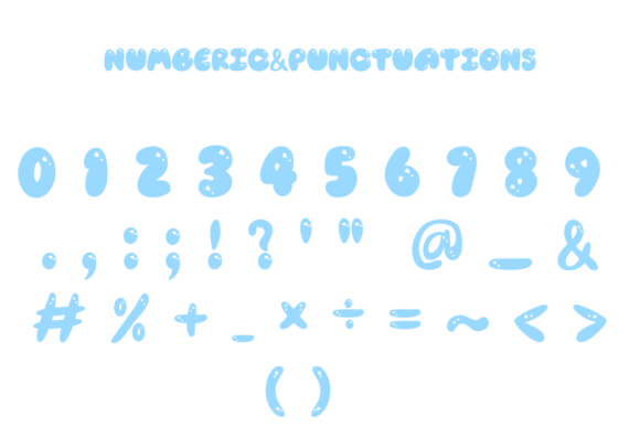 Bubbles Heart Font - Preview 2
