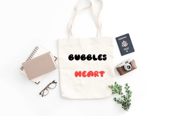 Bubbles Heart Font - Preview 4