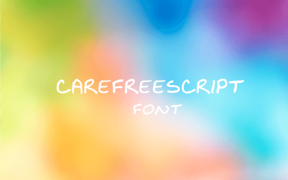 Carefree Script Font PNG with transparent background - Preview 1