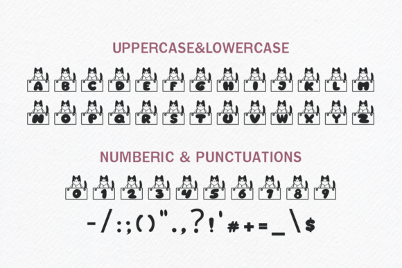 Cat Font - Preview 4