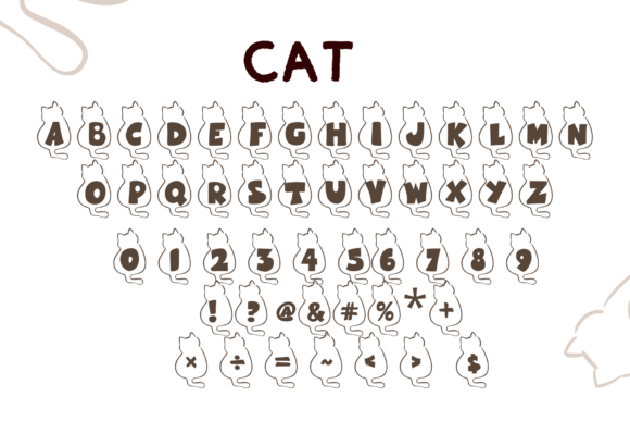 Cat Font - Preview 1