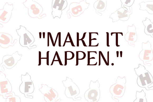 Cat Font - Preview 2