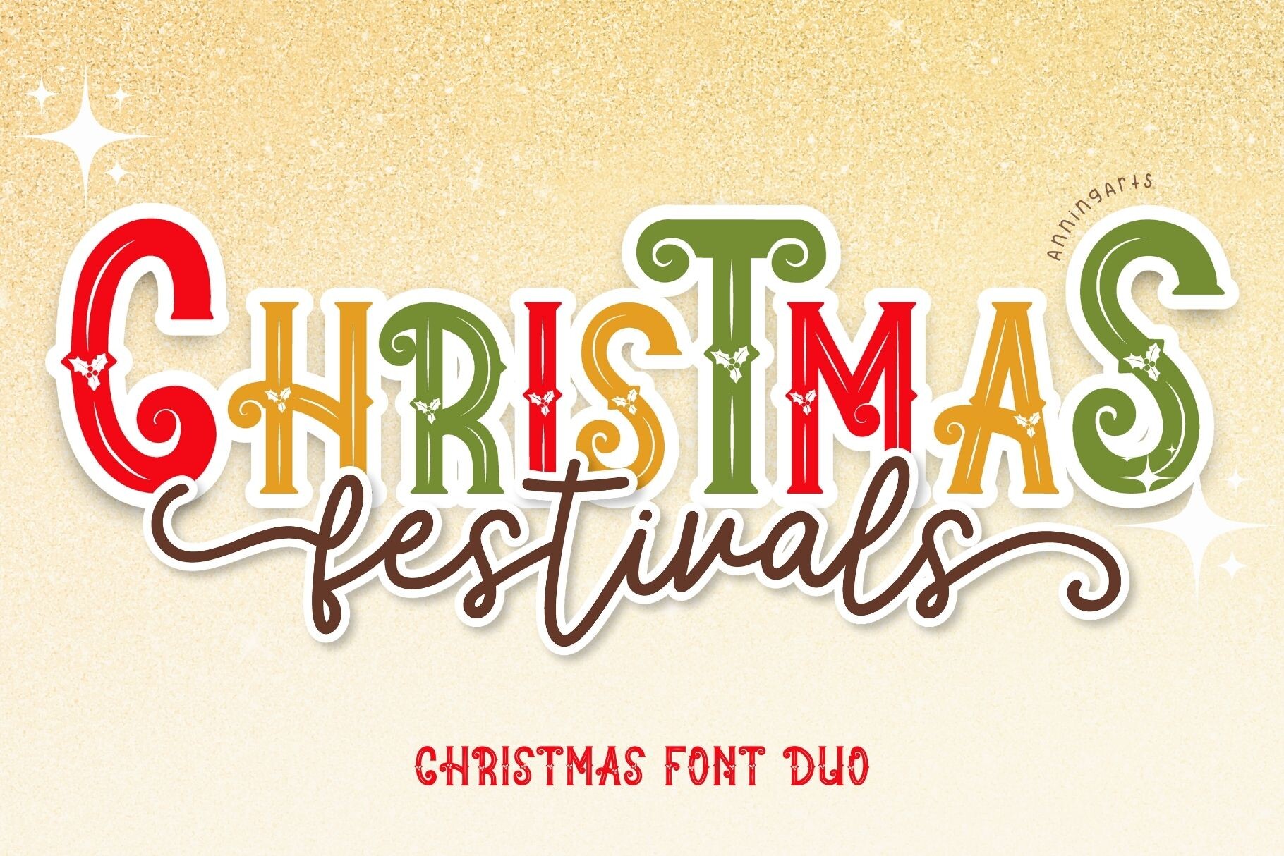 Christmas Festivals Duo Font - photo 1