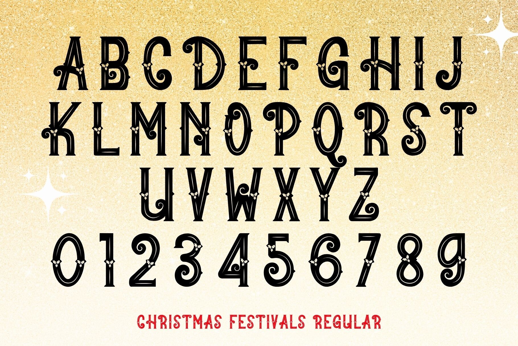 Christmas Festivals Duo Font - photo 8