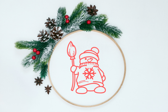 Christmas Snowman Font - Preview 4