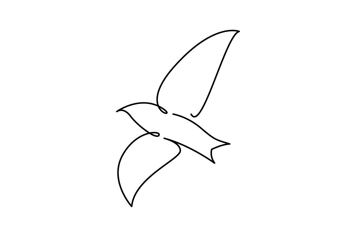 Collocalia Esculenta Continuous Line Graphic by hibettermind · Creative ...