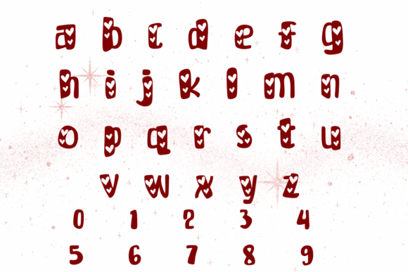 Cute Hearts Valentine Font - Preview 2