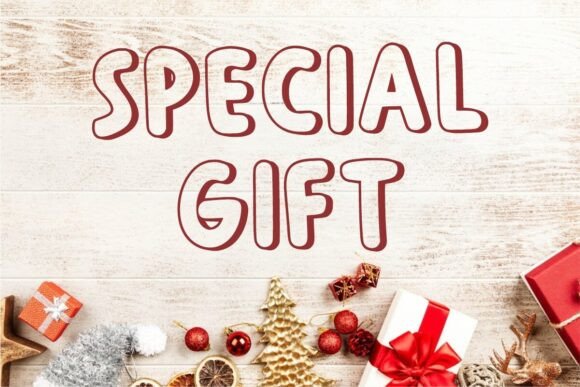 December Vibes Font PNG with transparent background - Preview 1