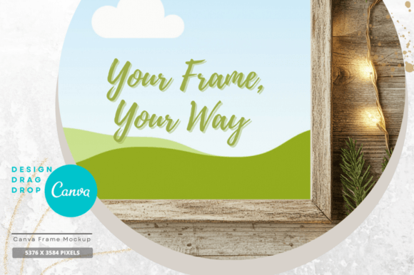 EasyEdit Canva Christmas Frame Mockup 23