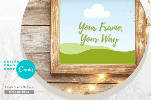 EasyEdit Canva Christmas Frame Mockup 24