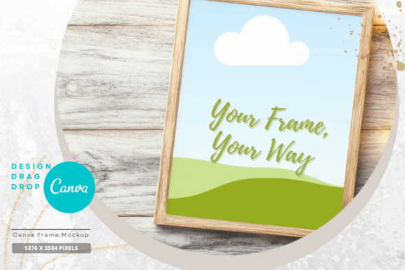 EasyEdit Canva Christmas Frame Mockup 25