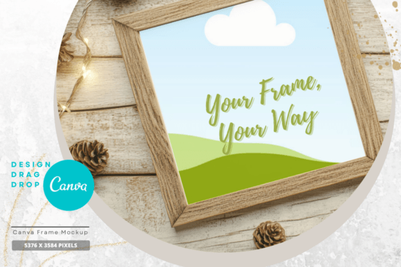 EasyEdit Canva Christmas Frame Mockup 26