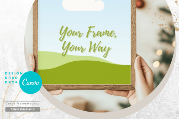 EasyEdit Canva Christmas Frame Mockup 27