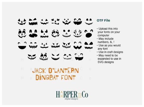 Jack O'lantern Font PNG with transparent background - Preview 1