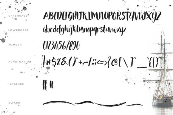 Kaizoku Font PNG with transparent background - Preview 4