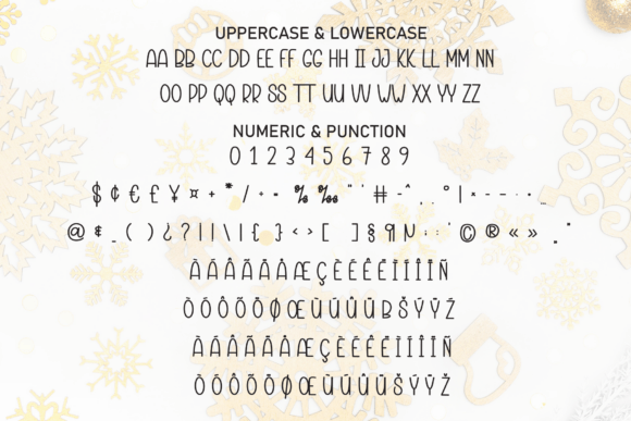 Mandala Christmas Font PNG with transparent background - Preview 6