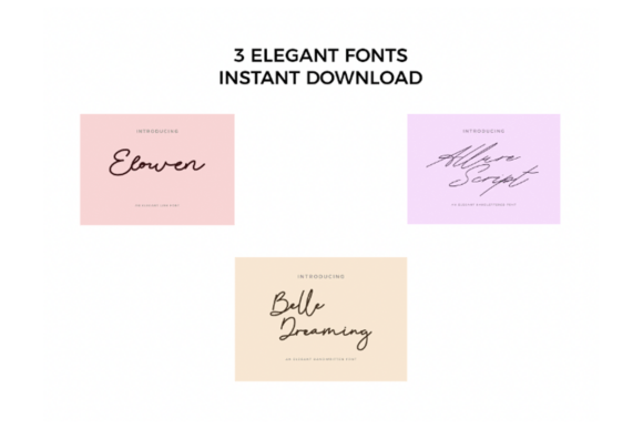 Monoline Bundle Font PNG with transparent background - Preview 1