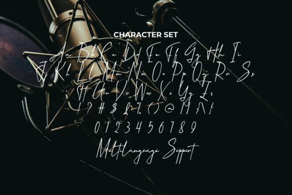 Musical Theater Font PNG with transparent background - Preview 4