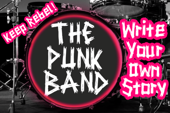 Punk Anarchy Font PNG with transparent background - Preview 1