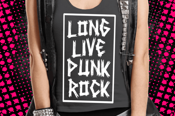 Punk Anarchy Font PNG with transparent background - Preview 2