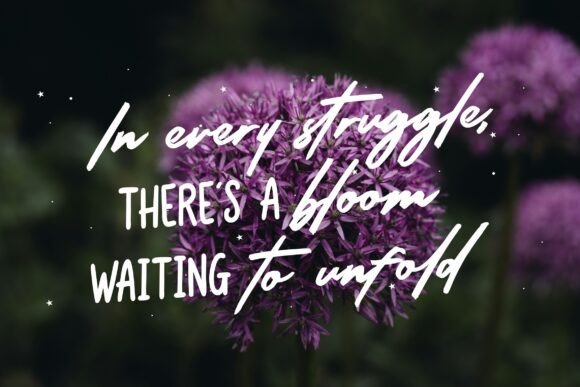 Radiant Blossom Font font preview - 1