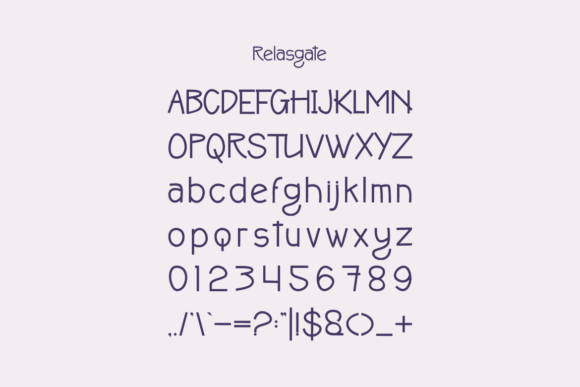 Relasgate Font PNG with transparent background - Preview 4