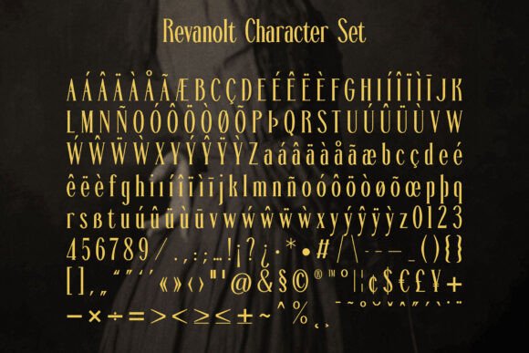 Revanolt Font PNG with transparent background - Preview 1