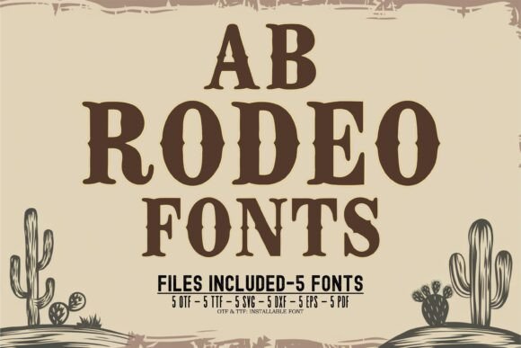 Rodeo Bundle Font font preview - 1