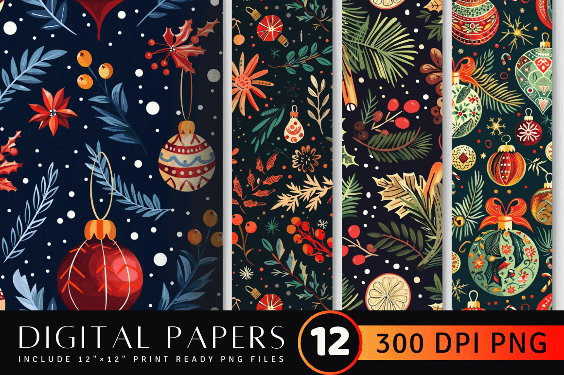 Colorful Christmas Pattern