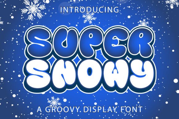 Super Snowy Display Font By Kido Studio