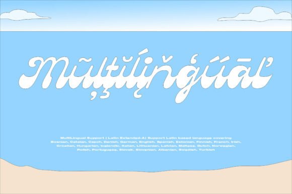 Beachvibes Script Font PNG with transparent background - Preview 4
