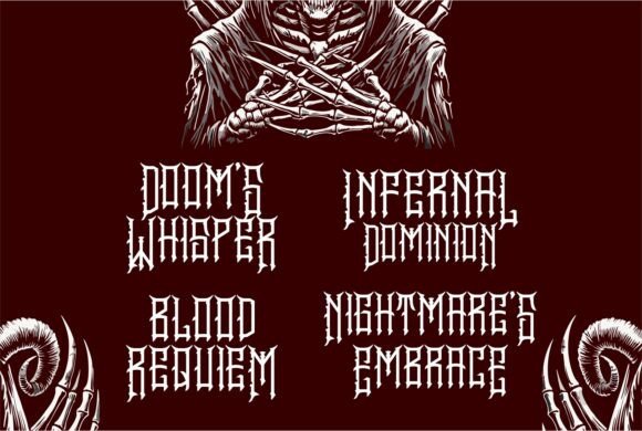 Blackened Vortex Font - Preview 4