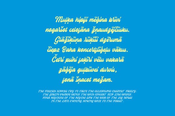 Brillscript Font - Preview 3