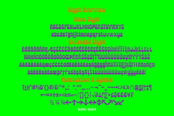 Browny Groove Font - Preview 1