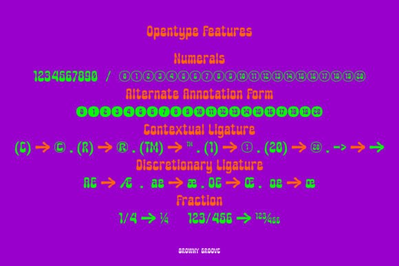 Browny Groove Font - Preview 2